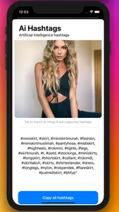 Hashtags for Insta - AiTag screenshot 1
