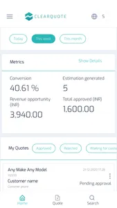 ClearQuoteApp screenshot 1