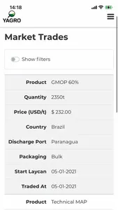 YAGRO Trading screenshot 1