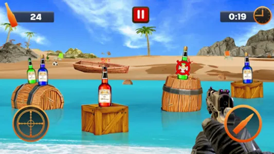 Bottle Shoot 3D Shooting Games screenshot 1