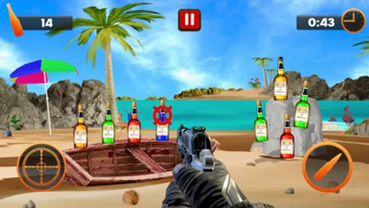 Bottle Shoot 3D Shooting Games screenshot 2