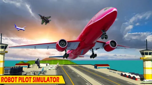 Futuristic Robot Airplane Sim screenshot 5