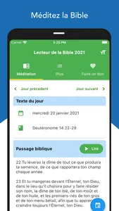 Lecteur de la Bible 2021 screenshot 1