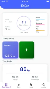 FitSpot - Fitness, Sport, Food screenshot 0