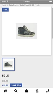 Outletshoestore screenshot 1