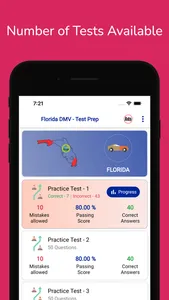 Florida DMV Permit Practice screenshot 2