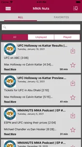 MMA Nuts - Podcast App screenshot 2