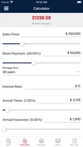 D.L. Evans Bank Mortgage App screenshot 2