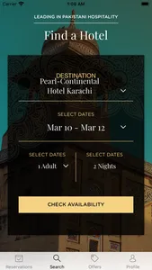 Pearl Continental Hotels screenshot 1