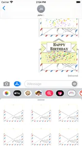 Birthday Letters Stickers screenshot 1