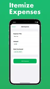 Expense Tracker: Itemized List screenshot 1