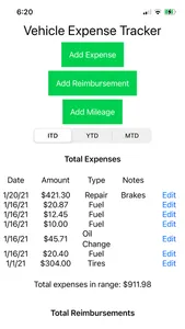 Really Simple Expense Tracker screenshot 0