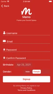 Memo - Social App screenshot 0