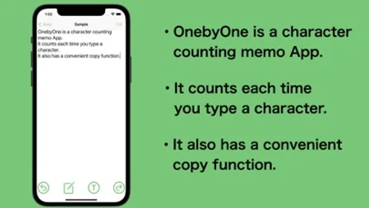 OnebyOne - counting characters screenshot 0