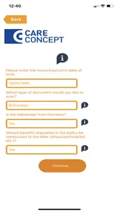 Care Concept InvoiceApp screenshot 1