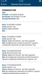 Rastreia Fácil Correios screenshot 1