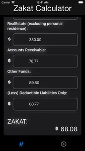 Zakat Calculator by dnzh screenshot 1