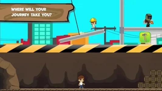 Construction Johnny Run & Jump screenshot 1