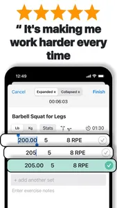 Ironotes: Simple Workout Log screenshot 0