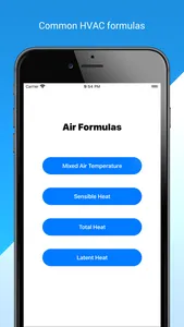 HVAC Formulas Tech Calculator screenshot 0