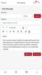 R C Brown Adviser screenshot 2