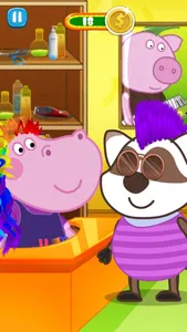 Hair Salon Hippo Fun Game screenshot 2