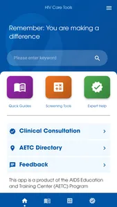 HIV Care Tools screenshot 2
