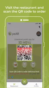 peAR - The AR Menu App screenshot 1