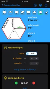 Construction Calc screenshot 3