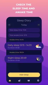 Baby sleep diary - tracker screenshot 1