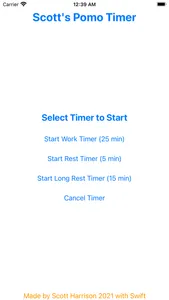 Scott's Pomo Timer screenshot 0