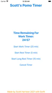 Scott's Pomo Timer screenshot 1