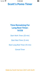 Scott's Pomo Timer screenshot 2