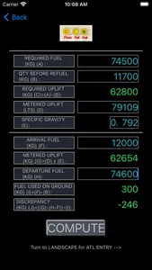 ATL Jet Fuel Calculation screenshot 1