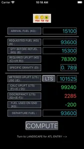 ATL Jet Fuel Calculation screenshot 3