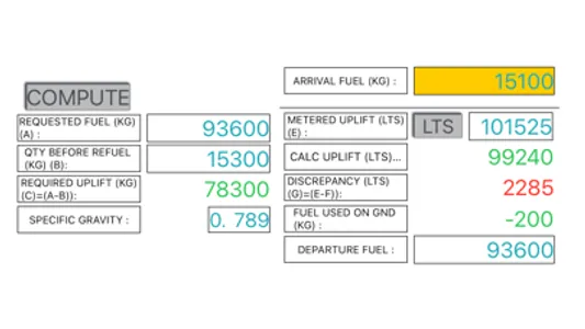 ATL Jet Fuel Calculation screenshot 4