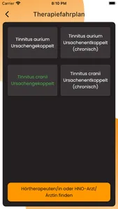 Tinnitus Compass screenshot 2