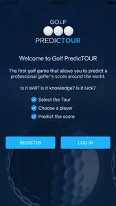 Golf PredicTOUR screenshot 0