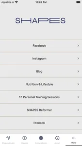 Shapes Pilates Fitness Studio screenshot 3