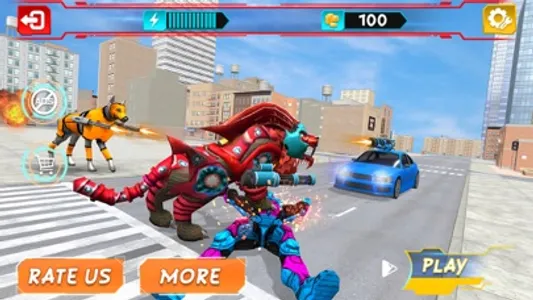 Lion Robot Transform Games screenshot 1