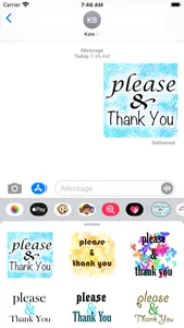 please & thank you stickers screenshot 0