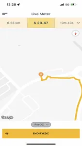 RyeDC - Meter for ride-share screenshot 0