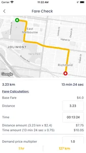 RyeDC - Meter for ride-share screenshot 1