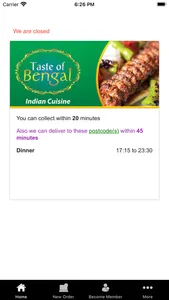 Taste Of Bengal Indian Cuisine screenshot 1