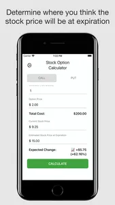 Stock Option Calculator screenshot 1