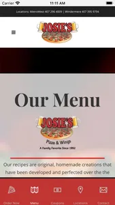 Josie's Pizza & Wings screenshot 1