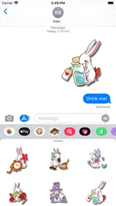 Looking Glass Bunnies Stickers screenshot 1