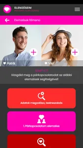 Párkapcsolat Elemző Rendszer screenshot 1