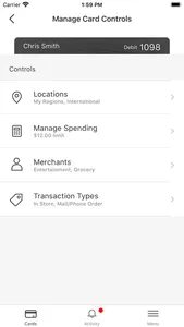 Generations Bank Card Manager screenshot 2