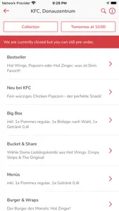 KFC Austria Click & Collect screenshot 1